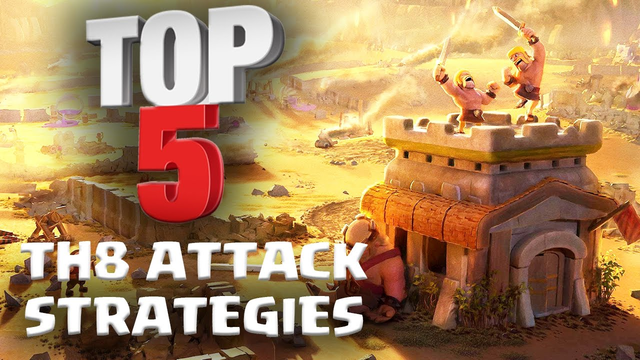 Top 5 BEST TH8 Attack Strategy for 3 Stars in Clan Wars | ft. Reddit Pirates | Clash of Clans