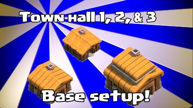 Lets play Clash of clans - Town hall 1, 2 & 3 Base layouts (speed build)