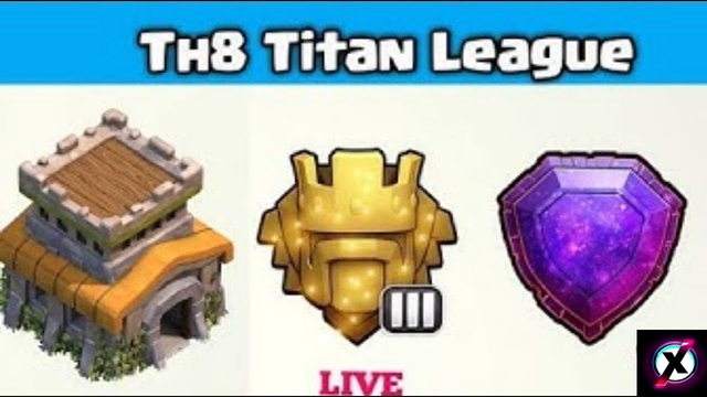 Th8 Pushing from titan to legend league | Clash of Clans