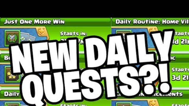 NEW DAILY QUESTS IN CLASH OF CLANS !?!