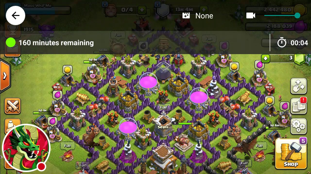 Clash of clans a nice 3 star