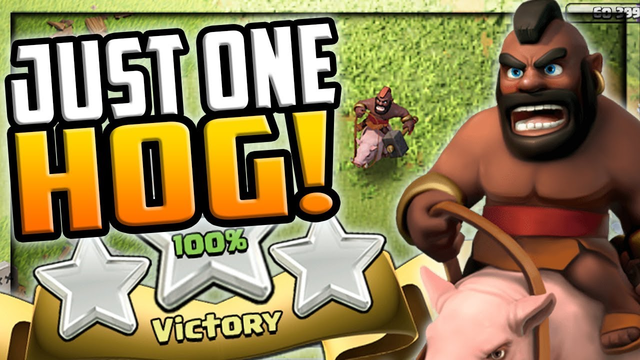 PROS Use Just ONE Hogrider! Clash of Clans Three Star Attacks!
