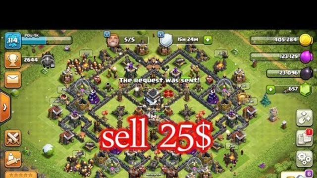 sell account clash of clans 25$ / gaming online 168- #07