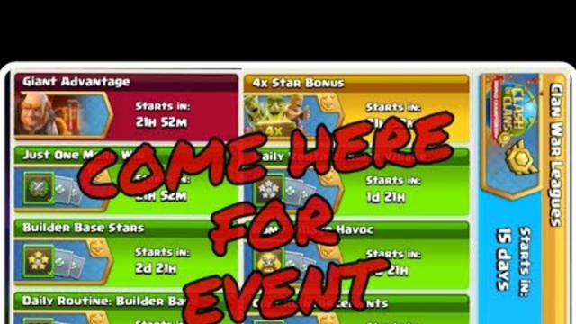 MY CLASH OF CLANS LIVE STREAM { NEW EVENTS }