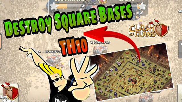 BEST Attack For Square Bases TH10 | Clash Of Clans