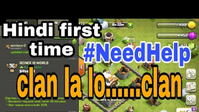 Clash Of Clans Farming and fun and clan gift ||| my first live in hindi || help me || CLASH OF CLAN