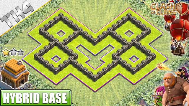 NEW Town Hall 4 (TH4) Base with REPLAY 2019 - Clash of Clans