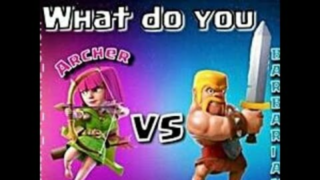 Barbarians vs archers #4 Clash of clans