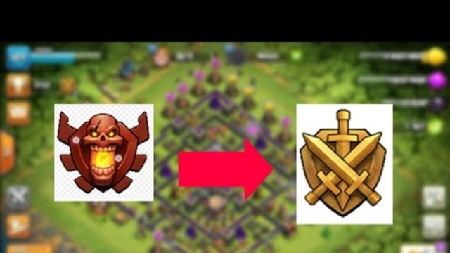 Clash of Clans troofi Rushing. Champion league to gold league for getting loot.