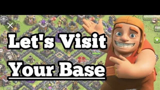 Clash Of Clans Base Visiting and Showing clan war