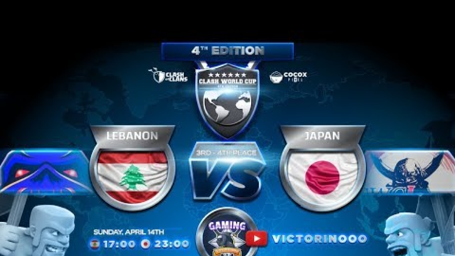 LEBANON VS JAPON- 3er LUGAR TORNEO MUNDIAL DE CLASH OF CLANS