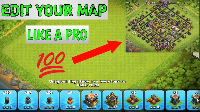 Clash of clans all TOWN Hall base layout