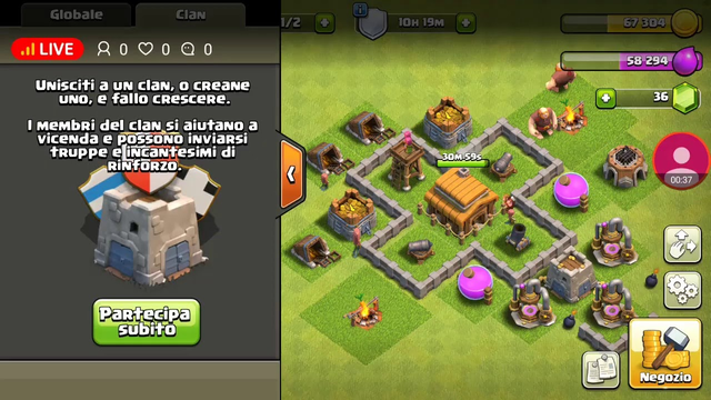 LIVE CLASH OF CLANS!