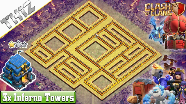 New TH12 war base 2019 | TH12 base with 3 inferno Towers - Clash of Clans