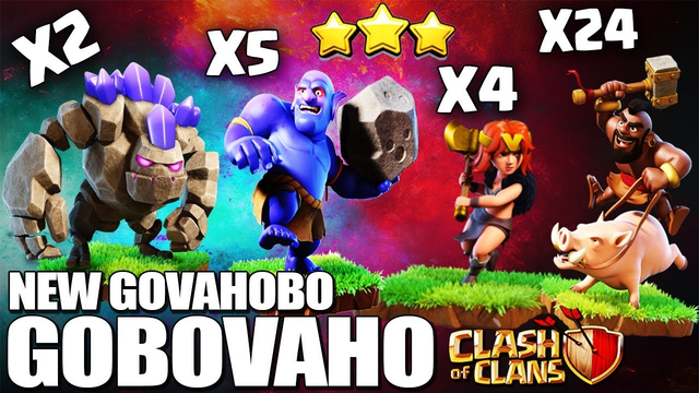 How to GoVaHoBo / GoBoVaHo | TH10 3 Star Attack | TH10 War Strategy Th10 GoHoBo | Th10 Best war COC