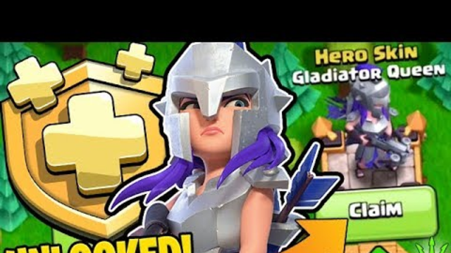 UNLOCKING GLADITOR QUEEN BY GEMMING THE MAY GOLD PASS - Clash of Clans