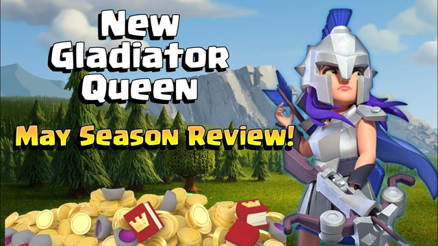 New Gladiator Queen Skin||May Seasonal Challenges Update Review||Clash of Clans- COC