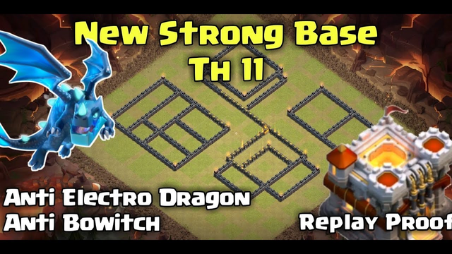 Clash of clans ll New War base 2019 anti 3 star Th 11 ll with replay proof