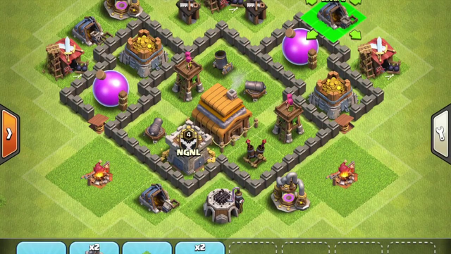 BEST TH4 BASE!! - TROPHIES OR LOOT: CLASH OF CLANS