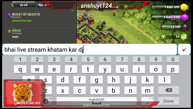 live clash of clans gameplay| India - pakistan | lets visit your base