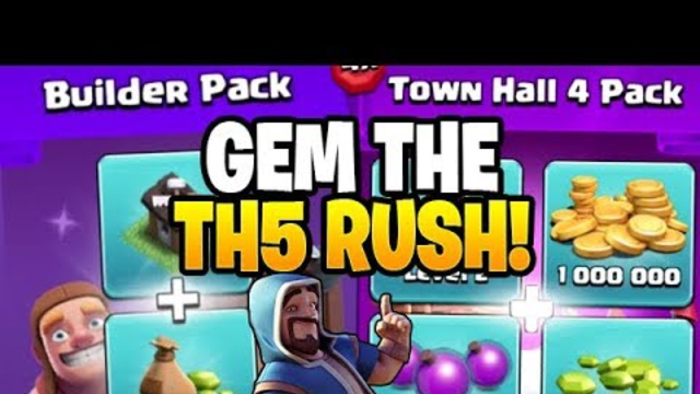 TIME TO GEM THAT RUSHED TH5! - Clash of Clans