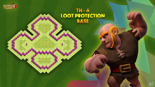TH - 6 Fresh Loot Protection {Anti Giants} Layout #2019 | Clash Of clans
