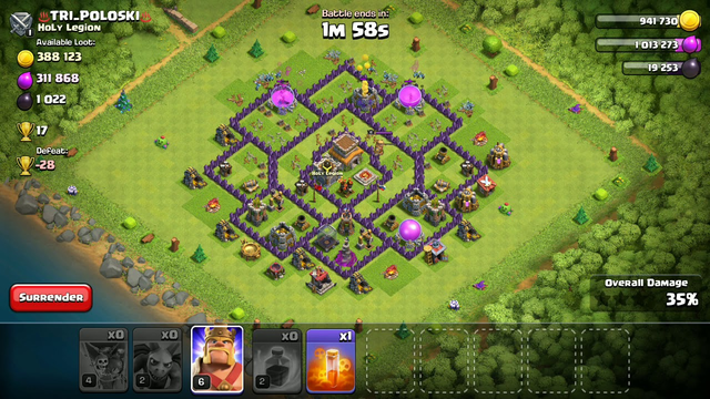 Clash of Clans th8, how to farm