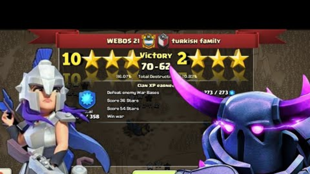 WEBOS 21 VS Turkish Family | AMAZING | TH12 | 3 STARS | CLASH OF CLANS