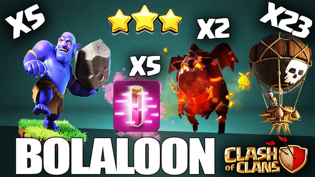 How to BoLaLoon - LavaLoon TH10 Attack Strategy 3 Stars | Th10 GoBoLaLoon | Clash of Clans