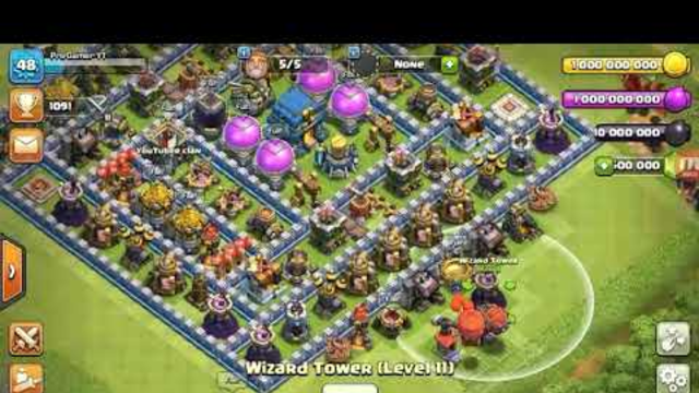 Playing clash of clans and attacking in single player