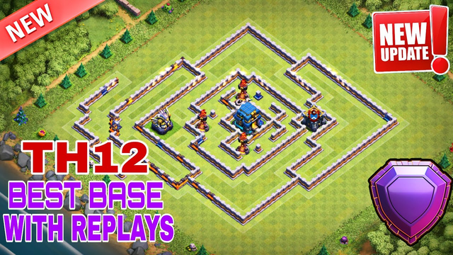 TH12 BEST TROPHY FARMING BASE 2019 WITH REPLAYS | TH12 6K TROPHY BASE w/PROOF - Clash of Clans