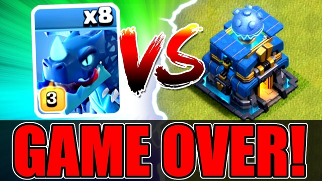 Electro Dragons max Epic !! attacc clash of clans !! 2019 (full HD video)