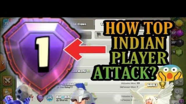 This is how top Indian player attack | 6300+ trophies | Bharat | clash of clans