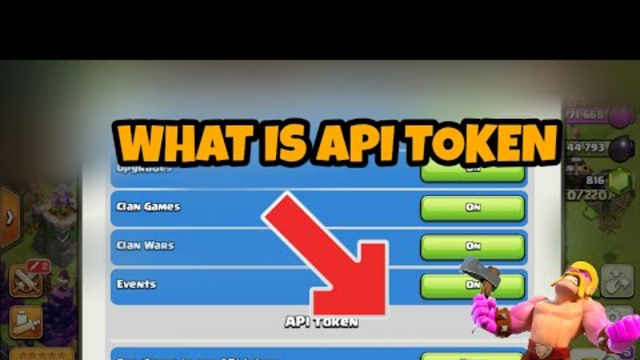 What is API token in clash of clans? ||clash of clans india clash of clan||
