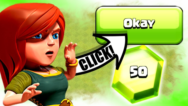 CLICK THIS BUTTON FOR 50 GEMS EACH TIME!.......Clash Of Clans