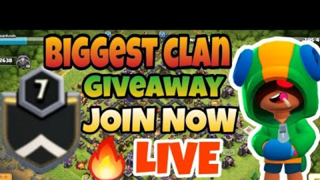 Giveaway  level 7 clan|| live base visit || Come on join me || CLASH OF CLANS