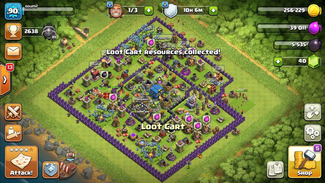 My clash of clans video. A strange player in coc