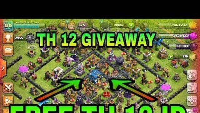 Clash of clans TH - 12 Id's Giveway by Nitin Rawat