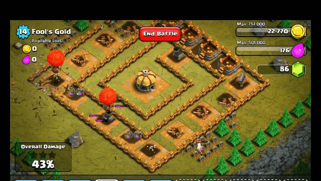 Clash of Clans Level 18 - Fools Gold