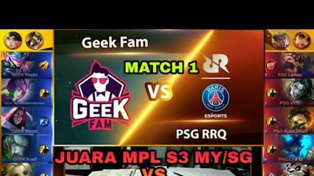 GEEK FAM VS PSG RRQ MATCH 1 SEA COC TOURNAMENT