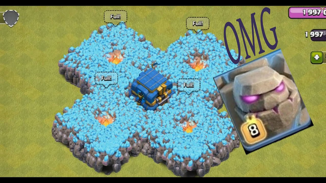 3000 Max golem attack in clash of clans/ New private server