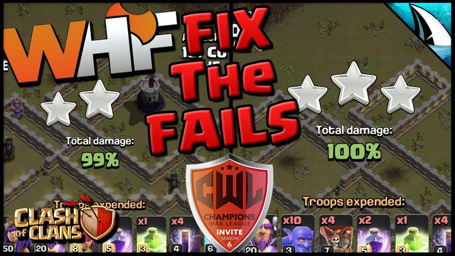 *Fix The Fails* WHF Fixing Th 10 & 11 Hits | Clash of Clans