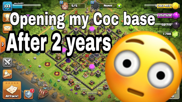 Opening my COC account  After 2 years || Clash of clan