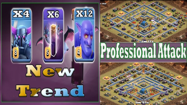 Professional Attack Strategy 2019 ! How to Use Pekka BoBat ! Max Th12 3 Star War Attack 2019-COC