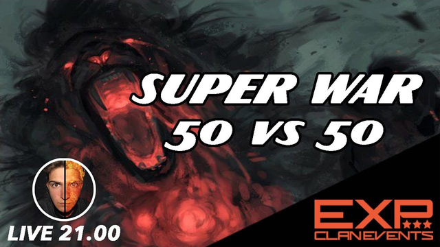 SUPER WAR 50 VS 50 - EXP CLAN EVENT - CLASH OF CLANS