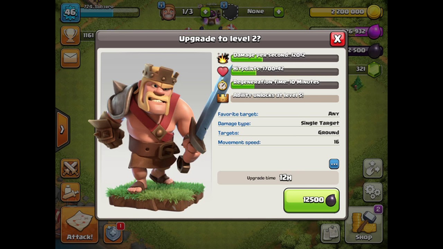 UPGRADING THE KING!!! | clash of clans