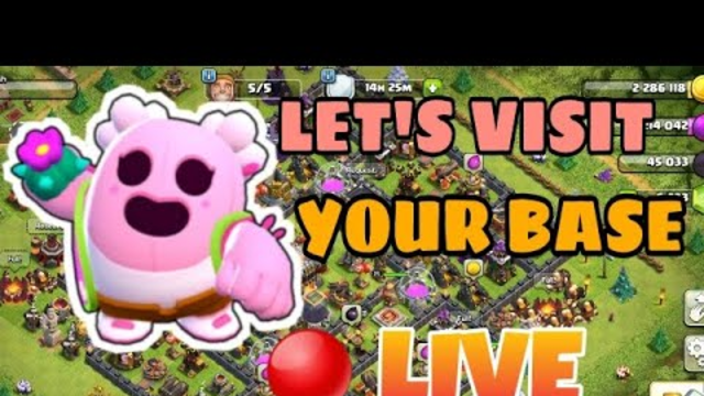 live base visit || Come on join me || CLASH OF CLANS || Trophies pushing