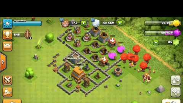 Playing some Clash of Clans