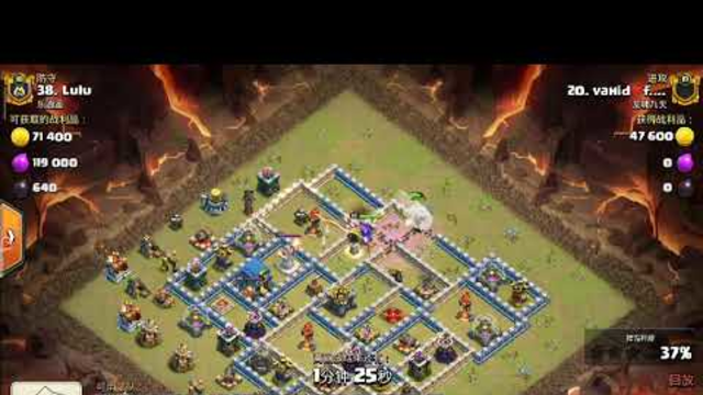 AMAZING Queen Walk Charge + Hogs 3 stars Th12s coc clash of clans