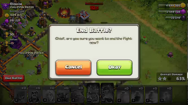 Failed Gowipe attack- Clash of clans